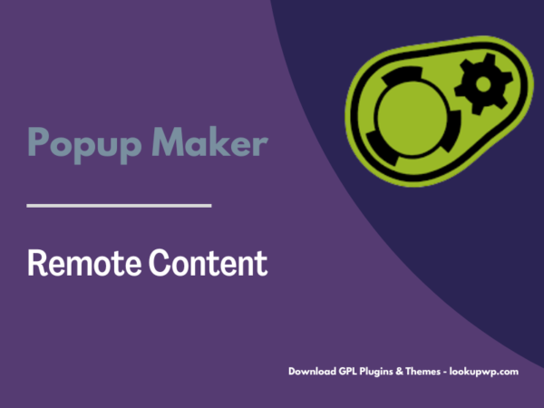 Popup Maker – Remote Content
