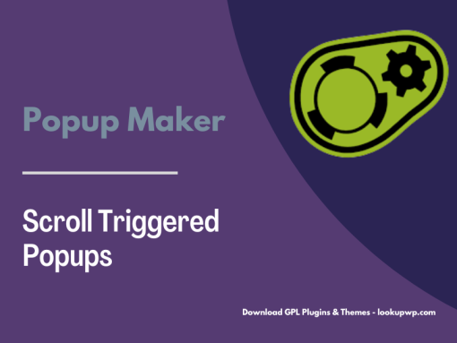 Popup Maker – Scroll Triggered Popups