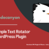 Simple Text Rotator WordPress Plugin Pimg