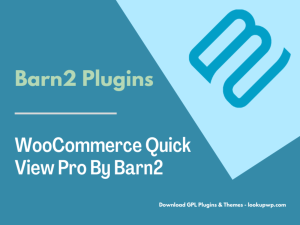 WooCommerce Quick View Pro By Barn2
