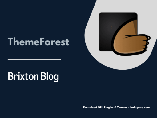 Brixton Blog – A Responsive WordPress Blog Theme