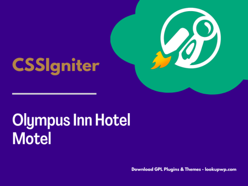 CSS Igniter Olympus Inn Hotel Motel WordPress Theme