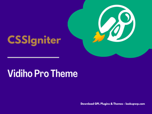 CSS Igniter Vidiho Pro Theme