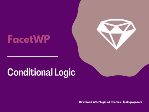 FacetWP – Conditional Logic