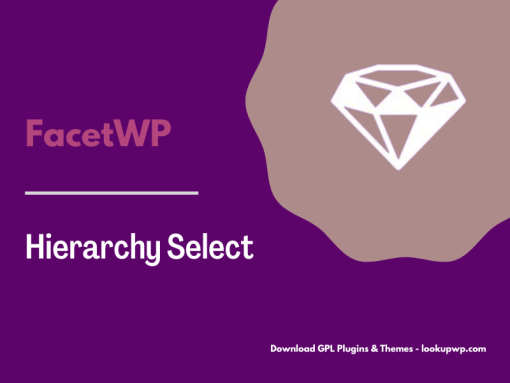 FacetWP – Hierarchy Select