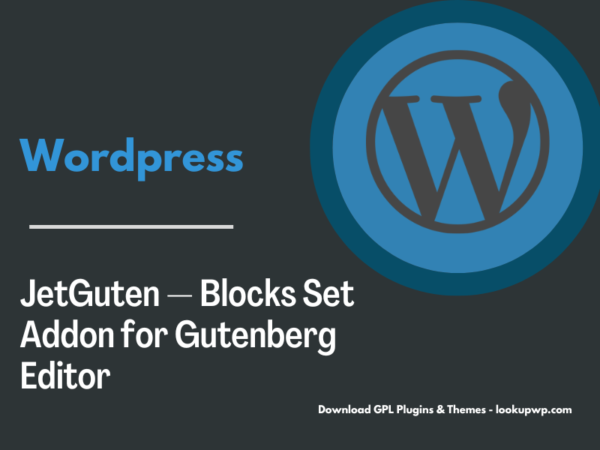 JetGuten — Blocks Set Addon for Gutenberg Editor
