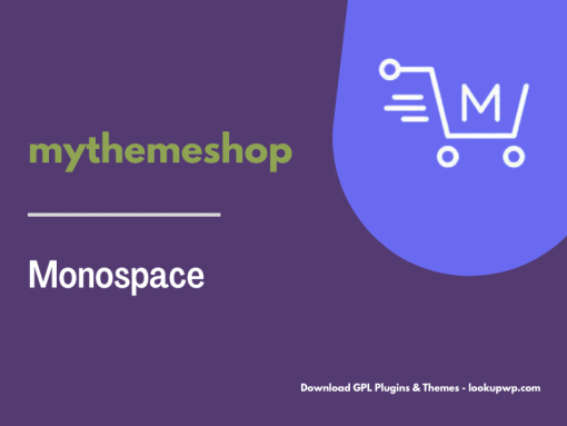 MyThemeShop Monospace WordPress Theme