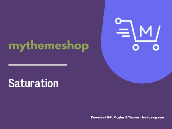 MyThemeShop Saturation WordPress Theme