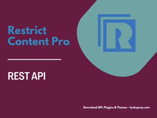 Restrict Content Pro REST API