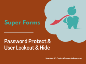 Super Forms – Password Protect & User Lockout & Hide