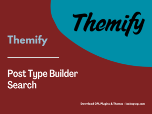 Themify Post Type Builder Search