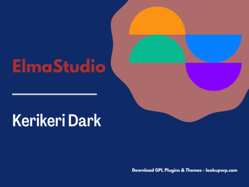 ElmaStudio Kerikeri Dark WordPress Theme