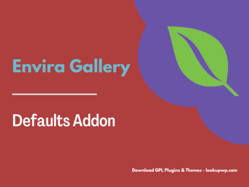 Envira Gallery – Defaults Addon