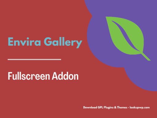 Envira Gallery – Fullscreen Addon