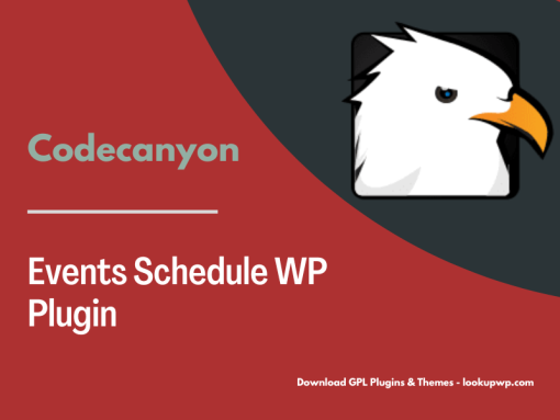 Events Schedule WP Plugin