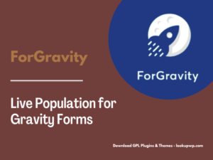 ForGravity – Live Population for Gravity Forms