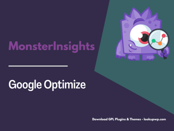 MonsterInsights – Google Optimize Addon