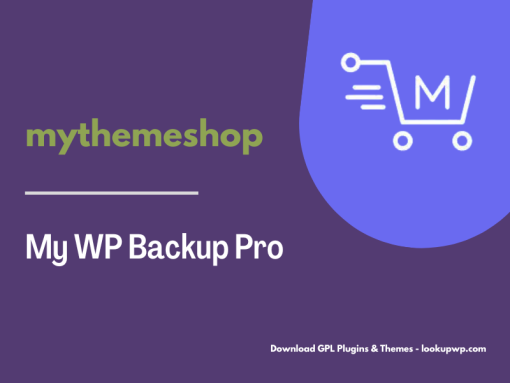 MyThemeShop My WP Backup Pro