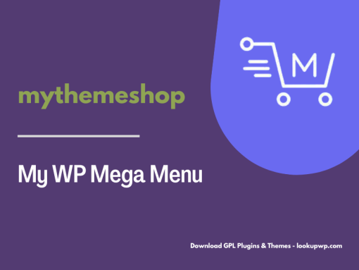 MyThemeShop My WP Mega Menu