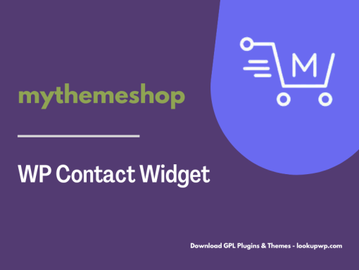 MyThemeShop WP Contact Widget