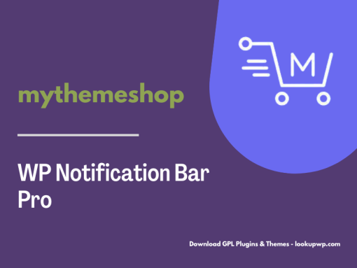 MyThemeShop WP Notification Bar Pro