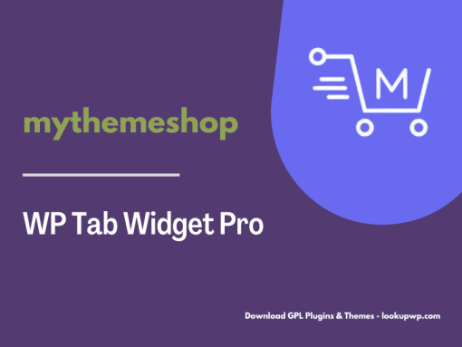 MyThemeShop WP Tab Widget Pro