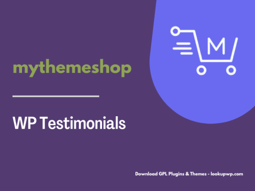 MyThemeShop WP Testimonials