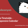 Noo Timetable – Responsive Calendar