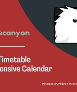 Noo Timetable – Responsive Calendar