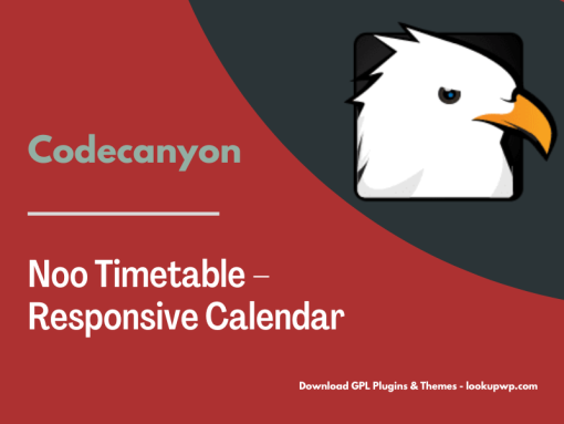 Noo Timetable – Responsive Calendar