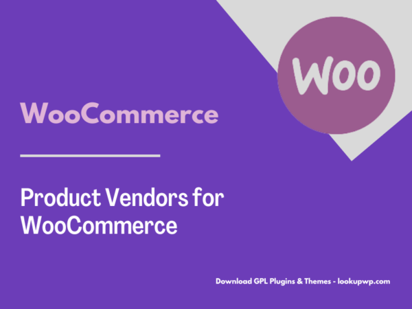 Product Vendors for WooCommerce