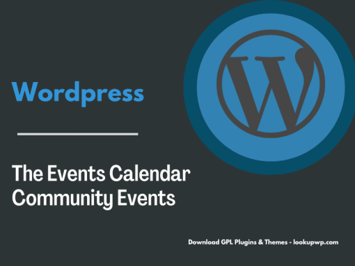 The Events Calendar Community Events