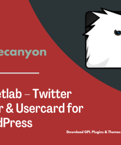 Tweetlab – Twitter Slider & Usercard for WordPress