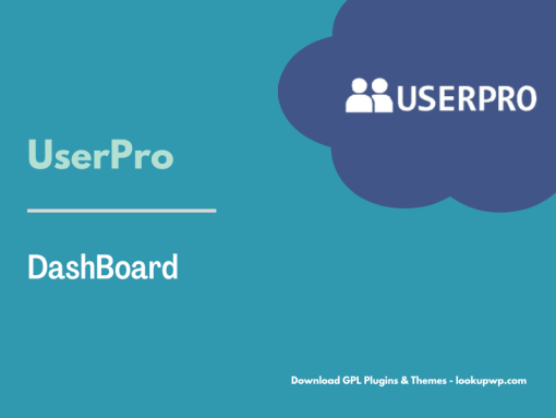 UserPro DashBoard