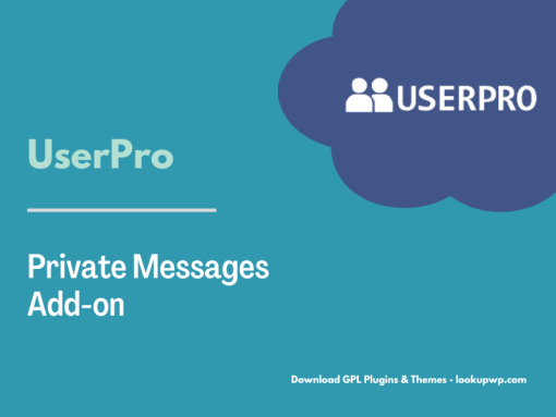 UserPro – Private Messages Add-on