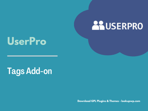 UserPro – Tags Add-on