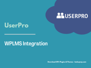 UserPro – WPLMS Integration