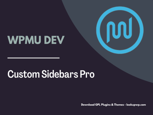 WPMU DEV Custom Sidebars Pro