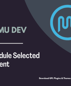 WPMU DEV Schedule Selected Content