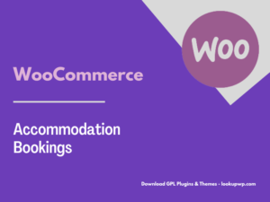 WooCommerce Accommodation Bookings