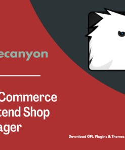 WooCommerce Frontend Shop Manager