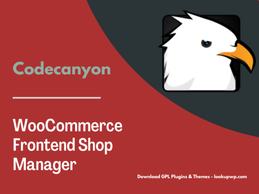 WooCommerce Frontend Shop Manager