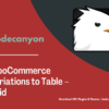 WooCommerce Variations to Table – Grid