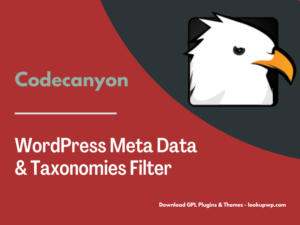 WordPress Meta Data & Taxonomies Filter